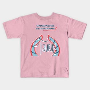 Taurus Zodiac Design Kids T-Shirt